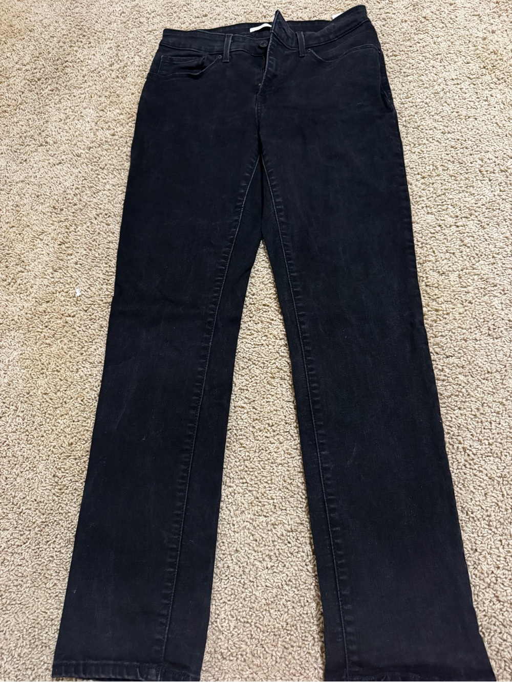 Women's Levi’s Black Straight-Leg Jeans